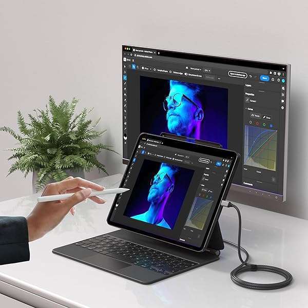 Satechi Buy Satechi USB C to HDMI 2.1 Cable - 8K @ 60Hz, 4K @ 120Hz, Compatible with MacBook Pro, iPad Pro, iPhone 15 (6.5 ft) - View 8 of 8