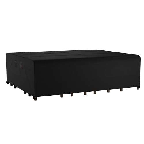 iBirdie iBirdie 140x80 Inch Waterproof Patio Furniture Covers - Heavy Duty 600D for Outdoor Dining Sets