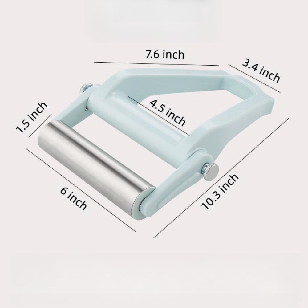 AZpxZpy AZpxZpy Adjustable Rolling Pin 6 Inches Stainless Steel Dough Roller for Baking Pizza Pastry Pasta Fondant Pie Tortillas Dumplings Cookies - View 5 of 8