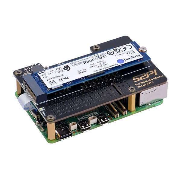 GeeekPi GeeekPi N04 M.2 NVMe to PCIe Adapter for Raspberry Pi 5 - Supports 2230, 2242, 2260, 2280 SSDs