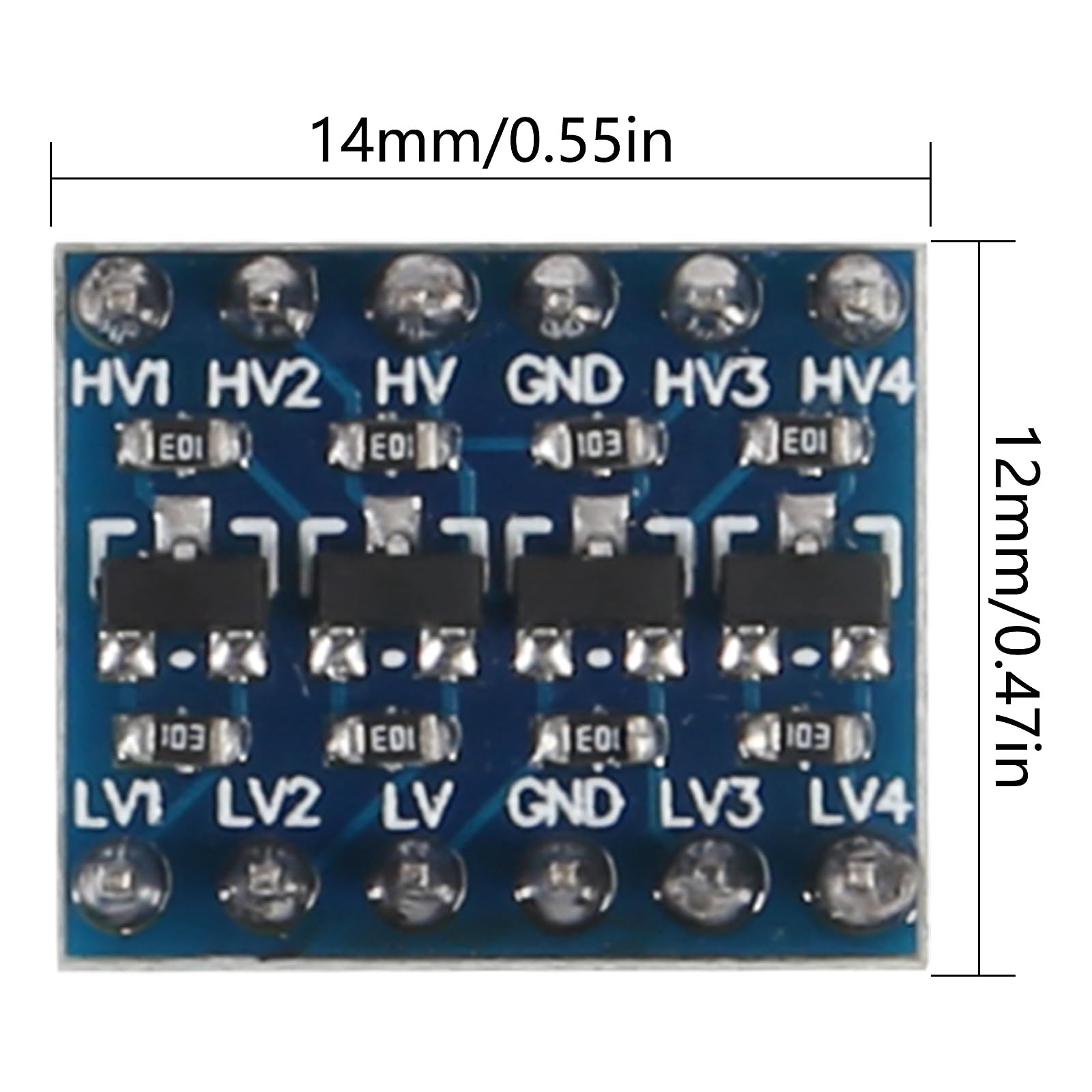 AITIAO AITIAO 10pcs 4 Channels IIC I2C Logic Level Converter Bi-Directional Module 3.3V to 5V Shifter for Raspberry Pi and Microcontrollers - View 2 of 8