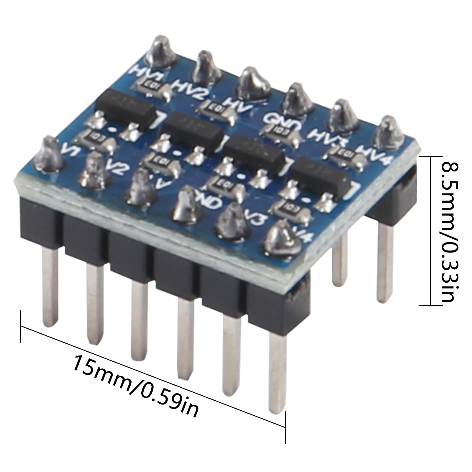 AITIAO AITIAO 10pcs 4 Channels IIC I2C Logic Level Converter Bi-Directional Module 3.3V to 5V Shifter for Raspberry Pi and Microcontrollers - View 3 of 8