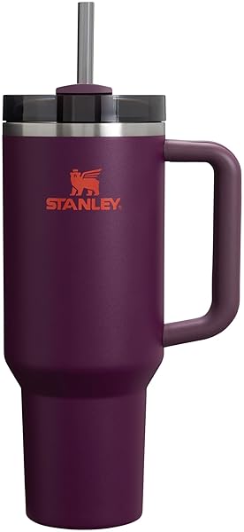 STANLEY Stanley Quencher H2.0 Tumbler 40 oz - Insulated, BPA-Free, Cupholder Compatible with 3-Way Lid & Handle in Plum