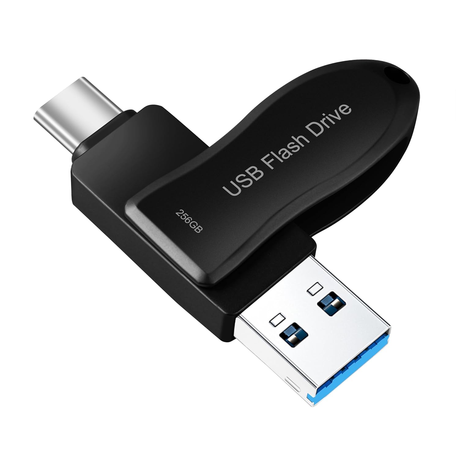 DEZOBYTE USB C Flash Drive 256GB for Phone and Android Devices High Speed Photo Storage Compatible with Pad Pro and Computer Black
