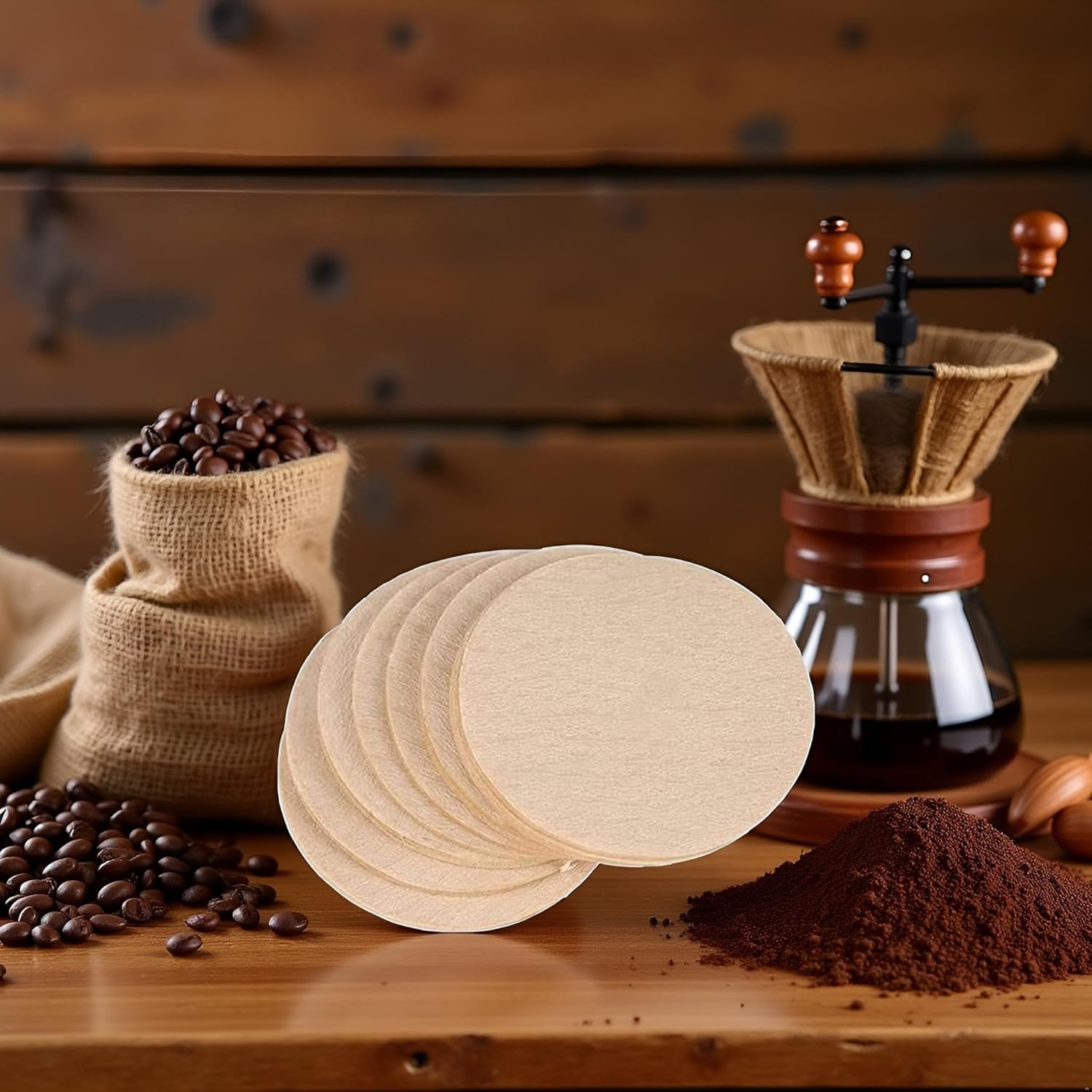 Juroicessry 100 Pcs No6 Coffee Filter for Moka Pot High Quality Coffee Filters for Perfect Brewing - View 3 of 7