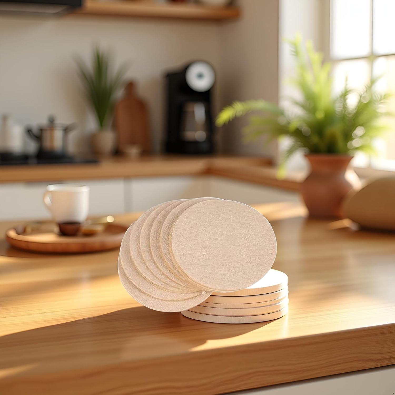 Juroicessry 100 Pcs No6 Coffee Filter for Moka Pot High Quality Coffee Filters for Perfect Brewing - View 6 of 7