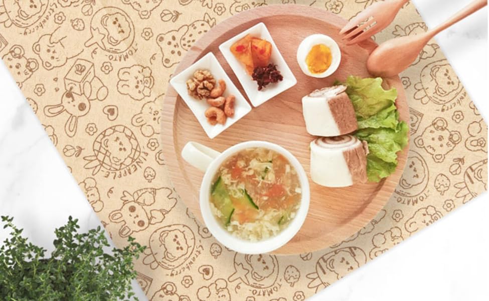 JXDSICH JXDSICH Durable Bamboo Kitchen Paper Towels Unbleached Fiber Thickened Rolls for Dry and Wet Use Hand Washable Eco Friendly 4 Pack - View 5 of 9