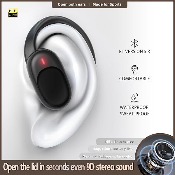 tapaxis Bluetooth Wireless Earbuds S8 with 38H Playtime IPX8 Waterproof and Clear Calls for Superior Sound Quality - View 4 of 9
