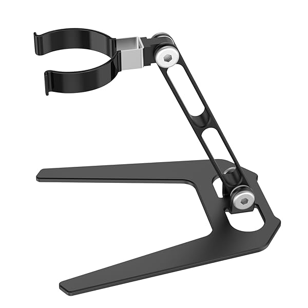 Bysameyee Adjustable Metal Bracket for Digital Microscope Aluminum Alloy Stand Mount Black