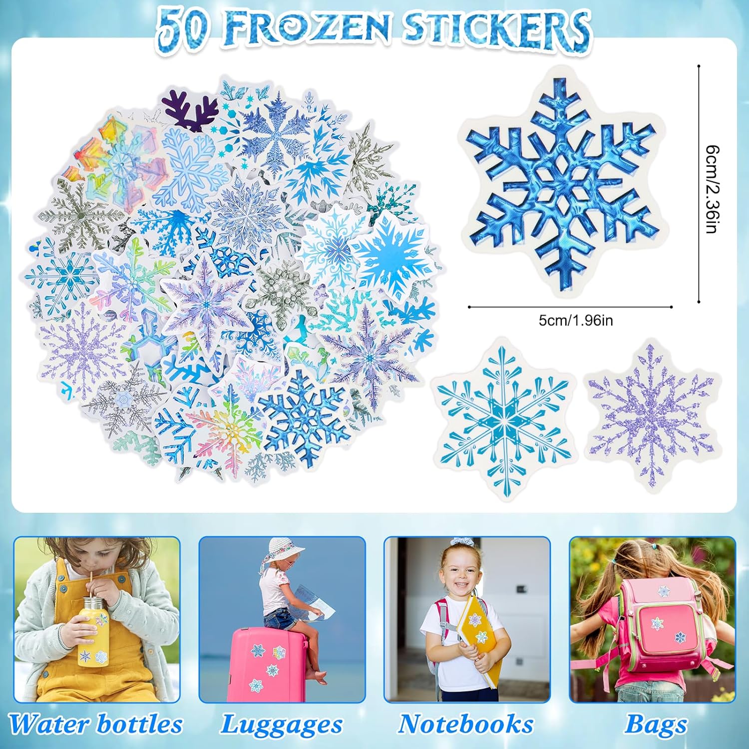 Mepmela Mepmela Frozen Party Favors Birthday Supplies Decorations Goodie Bags Fillers for Kids and Girls - View 5 of 7