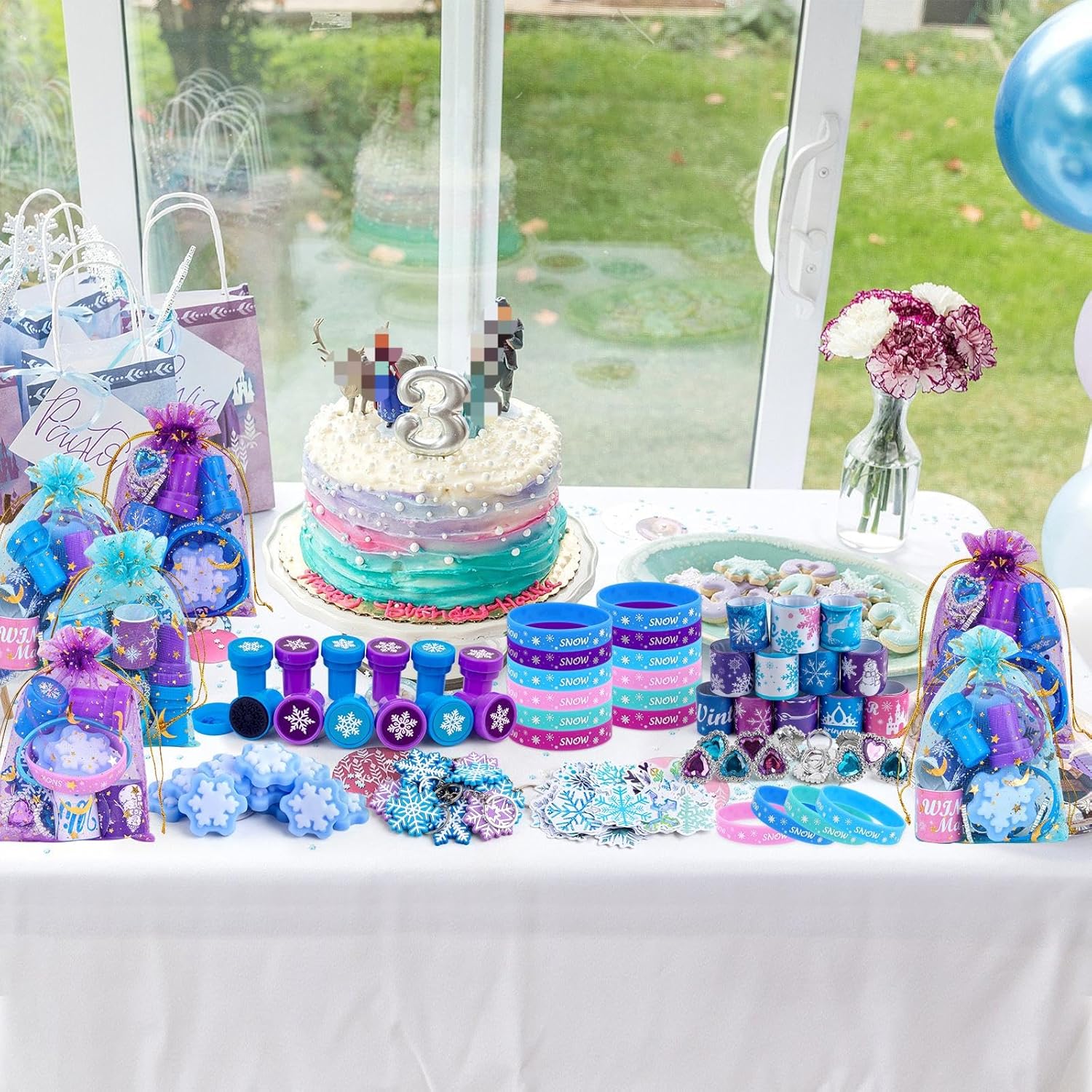 Mepmela Mepmela Frozen Party Favors Birthday Supplies Decorations Goodie Bags Fillers for Kids and Girls - View 6 of 7