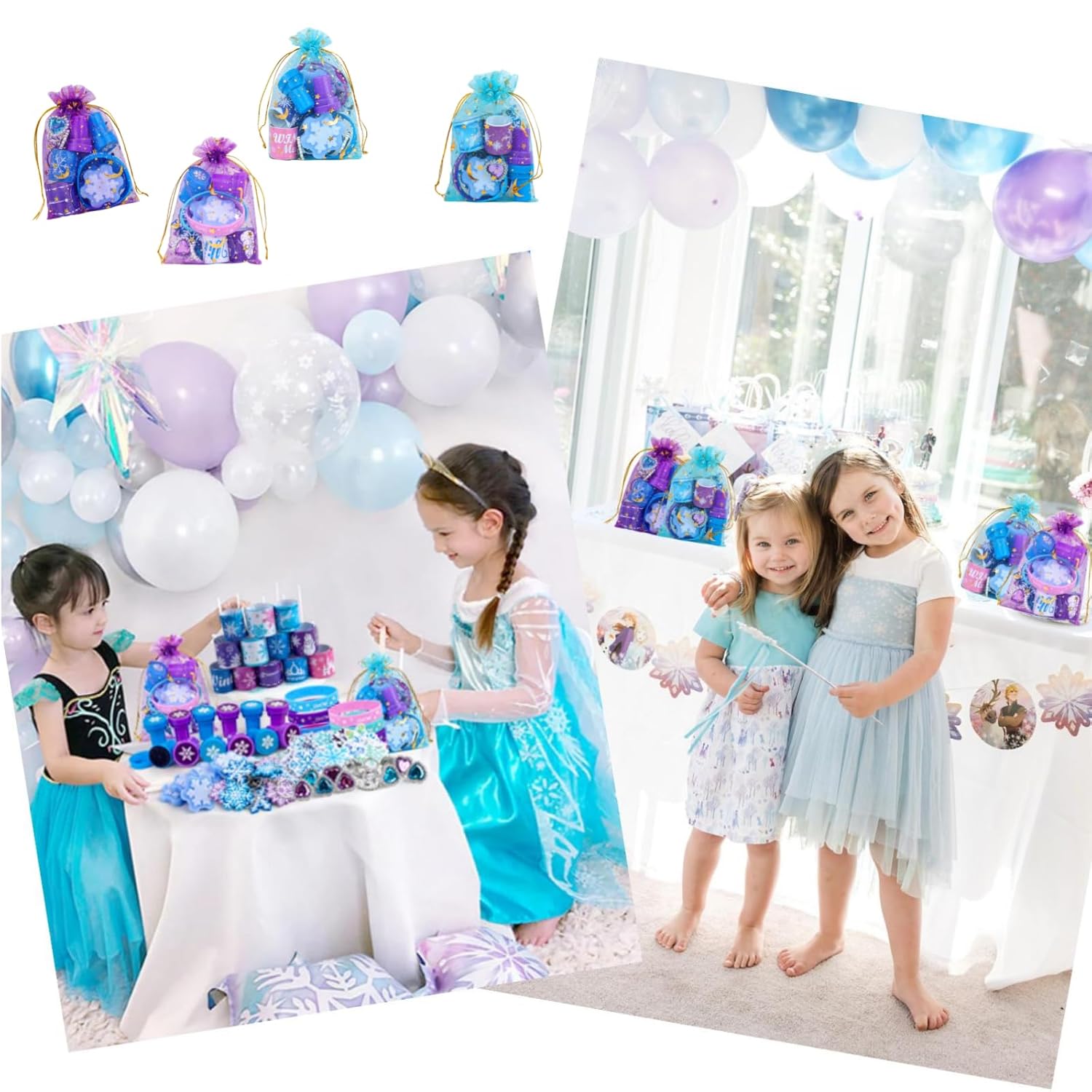 Mepmela Mepmela Frozen Party Favors Birthday Supplies Decorations Goodie Bags Fillers for Kids and Girls - View 7 of 7