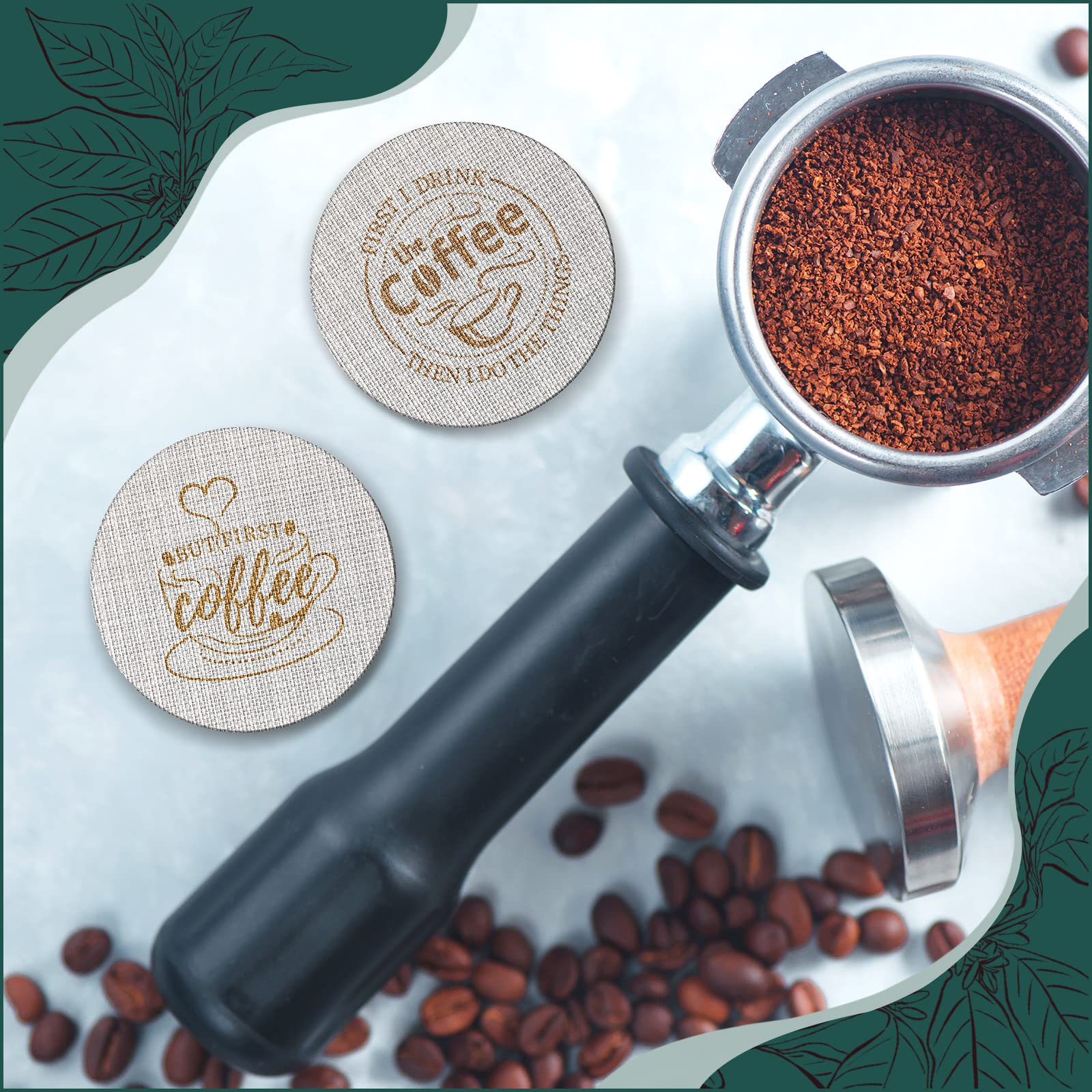 Yaomiao Yaomiao 2 Pieces 51mm Espresso Puck Screen Reusable Stainless Steel Coffee Filter Mesh for Bottomless Portafilter and Filter Basket - View 4 of 7