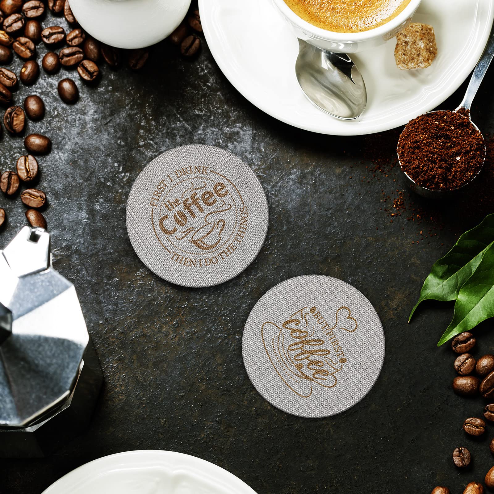 Yaomiao Yaomiao 2 Pieces 51mm Espresso Puck Screen Reusable Stainless Steel Coffee Filter Mesh for Bottomless Portafilter and Filter Basket - View 6 of 7