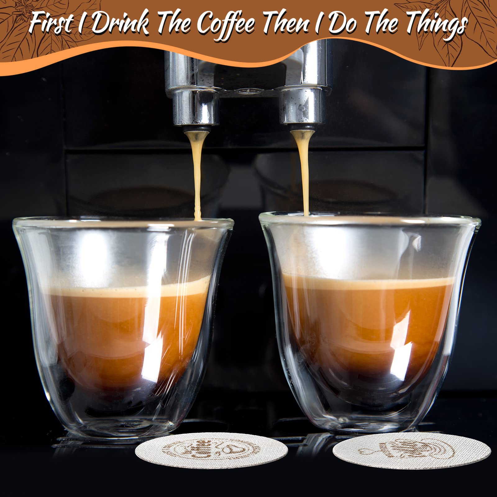 Yaomiao Yaomiao 2 Pieces 51mm Espresso Puck Screen Reusable Stainless Steel Coffee Filter Mesh for Bottomless Portafilter and Filter Basket - View 7 of 7