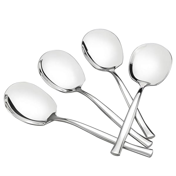 Idotry Idotry 8 Piece Stainless Steel Buffet Serving Spoon Set Large Serving Spoon for Parties and Events