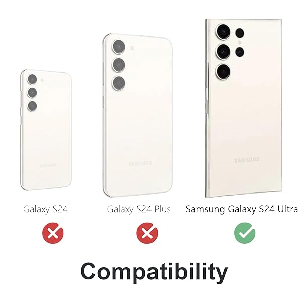 Lunivop Lunivop Leather Case for Samsung Galaxy S24 Ultra Compatible with Magsafe Wireless Charging Rugged Magnetic Cover Stand Black 2024 - View 5 of 8