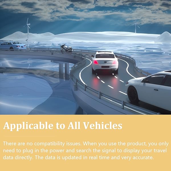 Liiiyuan Liiiyuan G15 Heads Up Display Digital GPS Speedometer with Fatigue Driving Alarm and Speed Alarm USB Plug and Play for All Cars - View 9 of 11