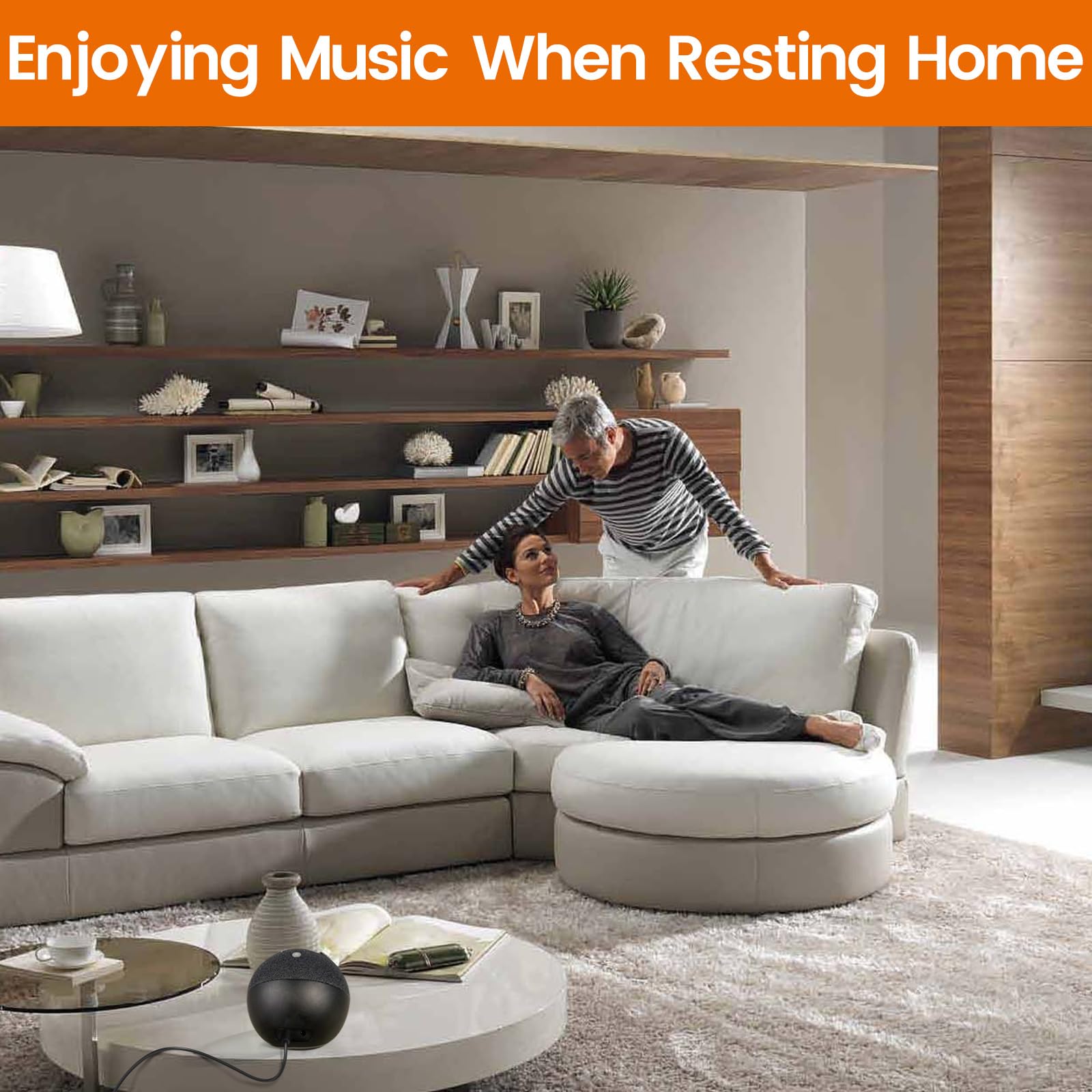 weishan 15W Power Adapter Replacement for Echo Pop and Dot Generations with 5ft Long Cable Black Charger Cord Plug - View 5 of 7