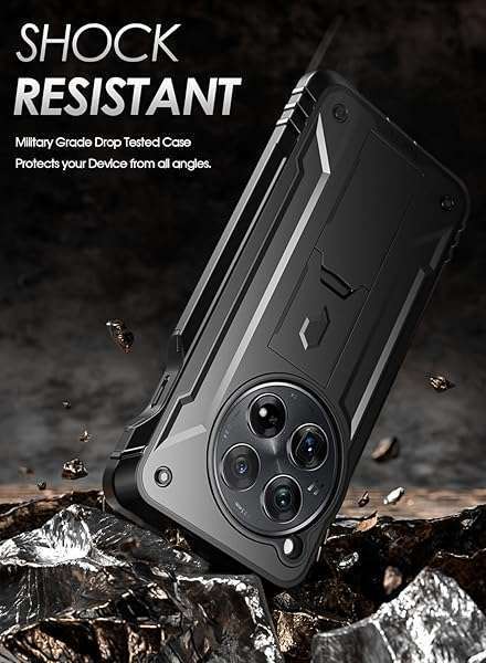 Poetic Poetic Revolution Case for OnePlus 12 5G (2024) - Rugged, Shockproof, Built-in Screen Protector & Kickstand - View 7 of 8