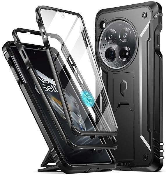 Poetic Poetic Revolution Case for OnePlus 12 5G (2024) - Rugged, Shockproof, Built-in Screen Protector & Kickstand - View 2 of 8