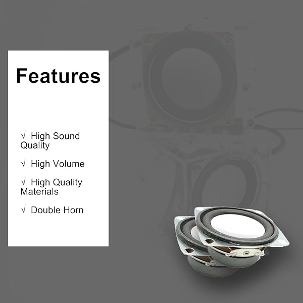 ISolderStore ISolderStore 2 Pack 2 Inch 4Ohm 3W Full Range Audio Speakers for Arduino Stereo Woofer Loudspeaker - View 6 of 7