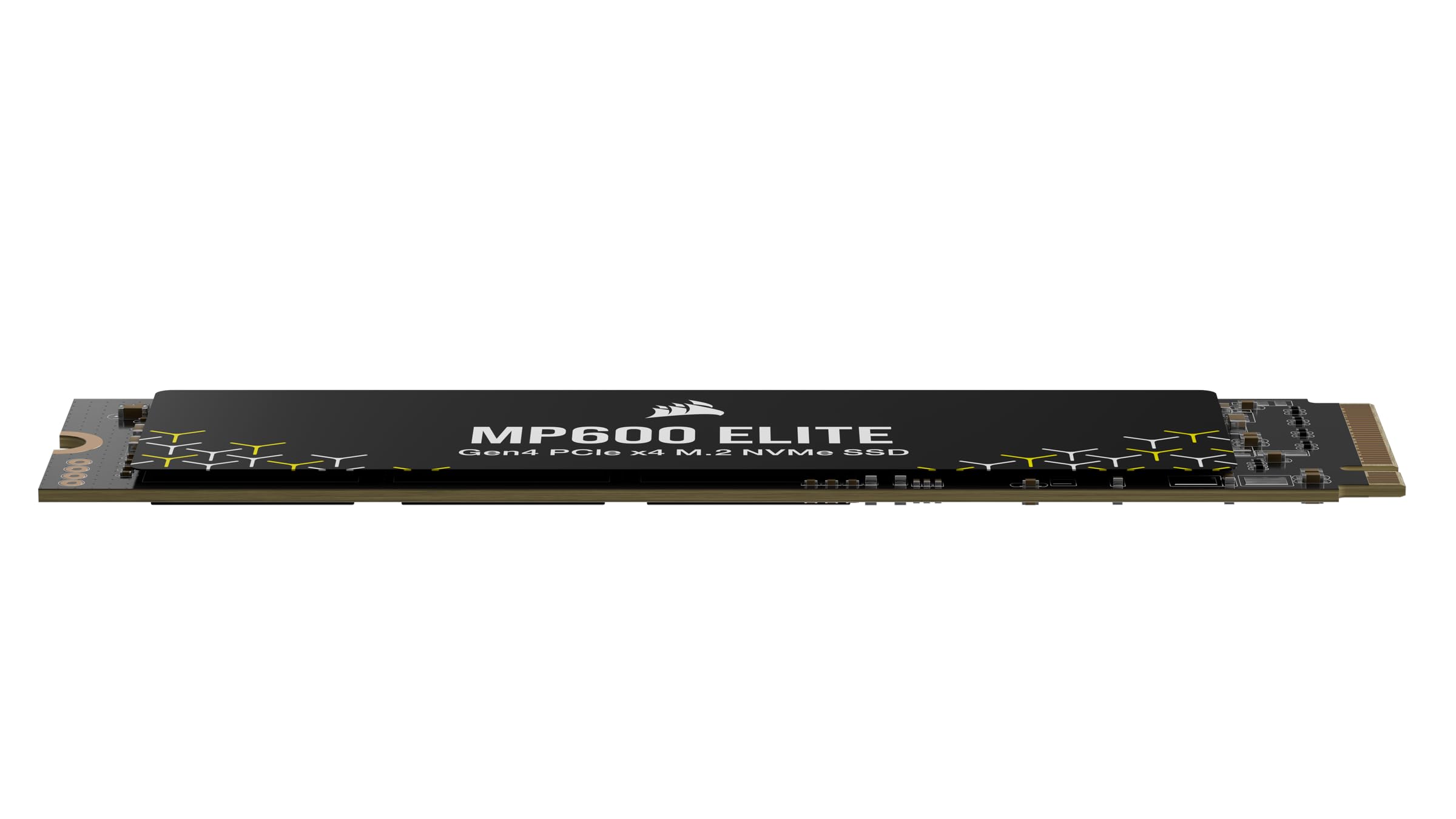 Corsair Corsair MP600 Elite 2TB M2 PCIe Gen4 NVMe SSD Up to 7000MB sec Sequential Read High Density 3D TLC NAND Black - View 4 of 9