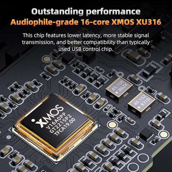 FiiO FiiO KA17 Portable USB DAC: HiFi Audio Decoder with Dual ES9069Q, PCM768, DSD512 for Android, iOS, Mac & Win10 (Blue) - View 9 of 10