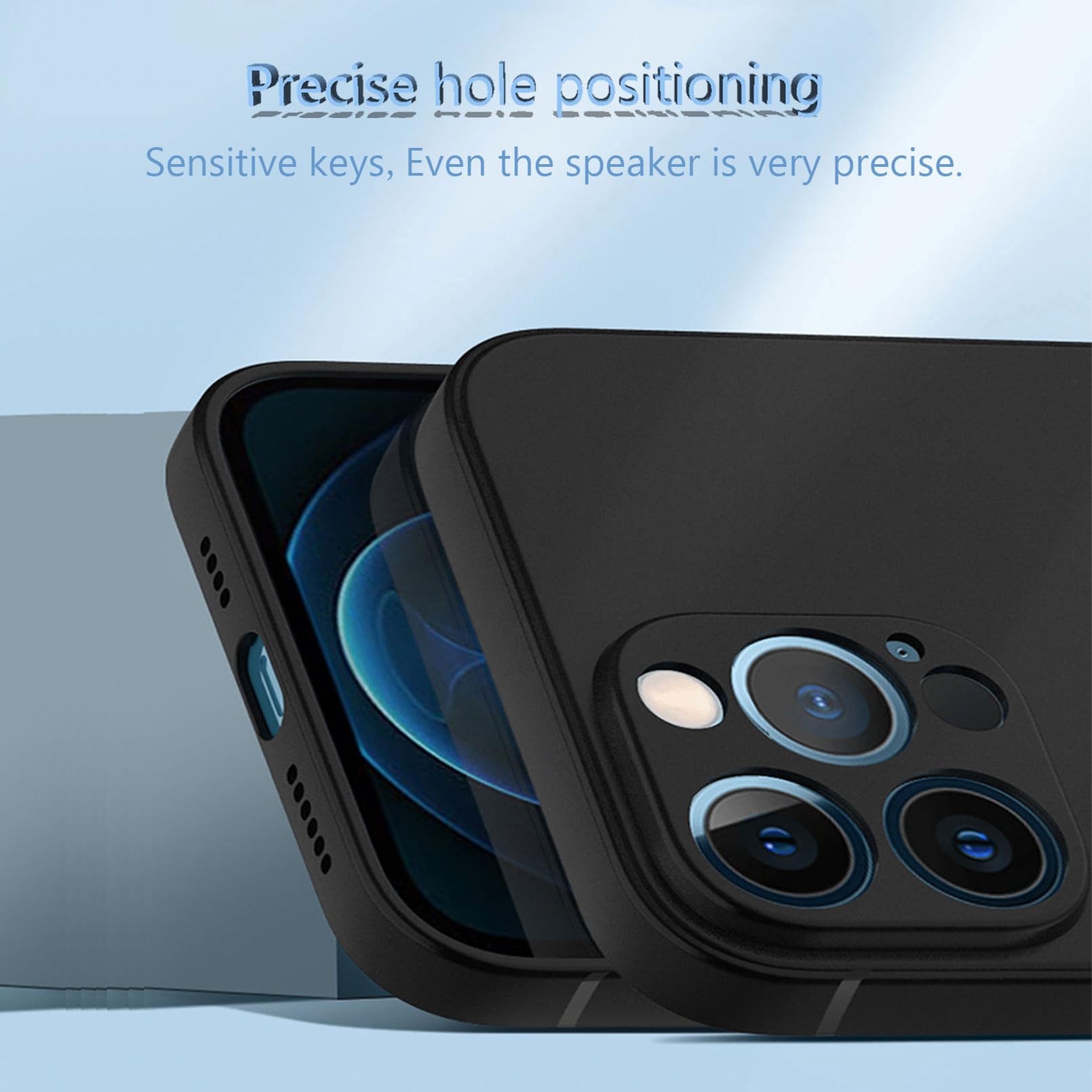 HGJTFANY Asus ROG Phone 8 Pro Case HGJTFANY 2 Pieces Shockproof Soft TPU Bumper Shell Ultra-Thin Silicone Cover 360 Drop Protection Black - View 4 of 9