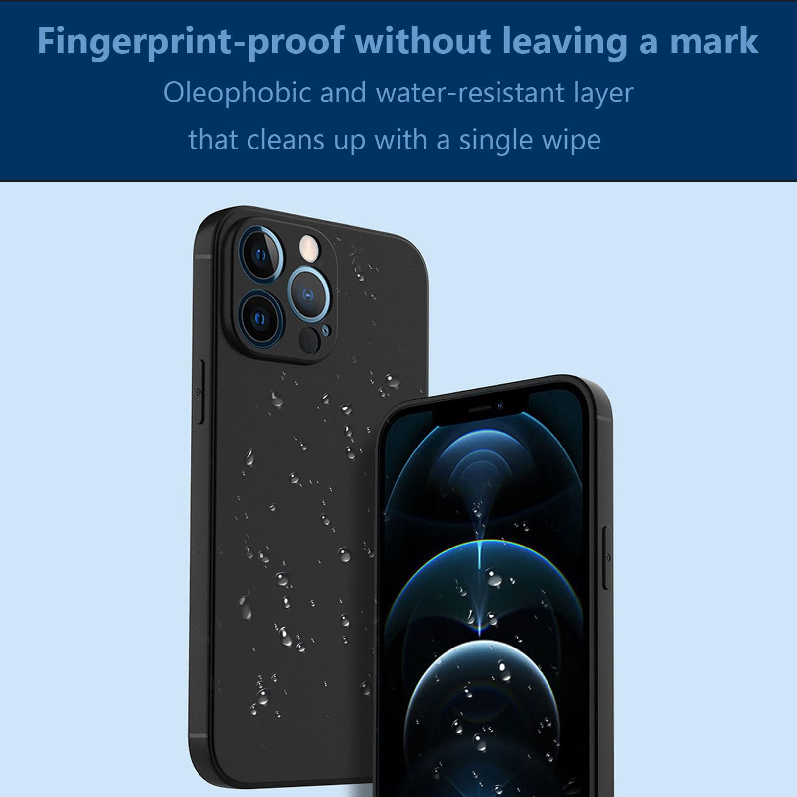 HGJTFANY Asus ROG Phone 8 Pro Case HGJTFANY 2 Pieces Shockproof Soft TPU Bumper Shell Ultra-Thin Silicone Cover 360 Drop Protection Black - View 9 of 9