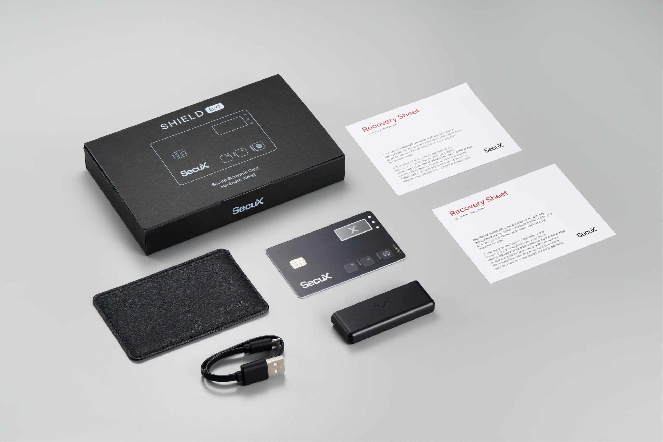 SecuX SecuX Shield Bio Crypto Hardware Wallet with Biometric Security for NFT Bitcoin Ethereum Cardano and More - View 8 of 8