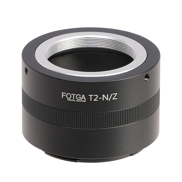 FOTGA FOTGA Lens Mount Adapter Ring T2 T Mount to Z-Mount for Nikon Z50 Z30 Z9 Z8 Z7II Z6II Z7 Z6 Z5 Zf Zfc Full Frame Cameras
