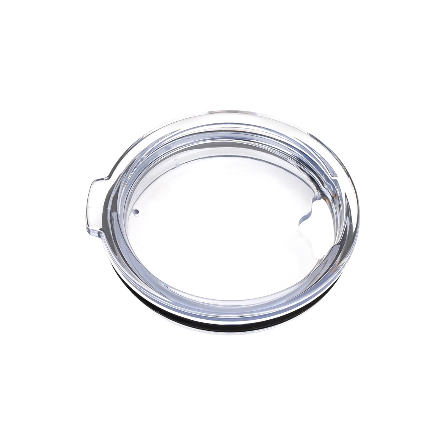 Zukro Zukro Replacement Lid for 32 Glass Tumbler with Handle BPA Free Clear Compatible with Bubble Tea Straw