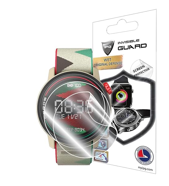 IPG IPG Hydrogel Screen Protector for COROS PACE 3 Sport Watch Invisible HD Clear Film Anti Scratch Guard Smooth Self Healing Bubble Free 2 Units