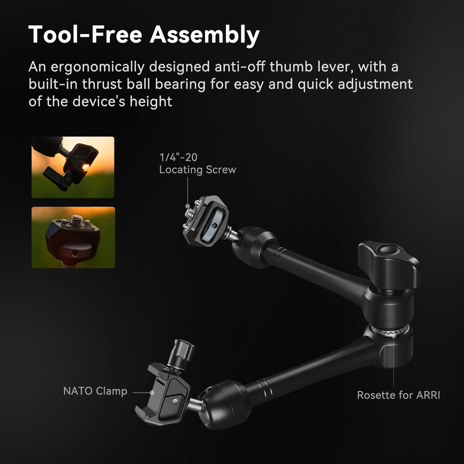 SMALLRIG SmallRig x Mikevisuals Tracking POV Kit Extendable Arm for Couples Photography Tripod Mode Max Load 3kg MD4362 - View 5 of 8