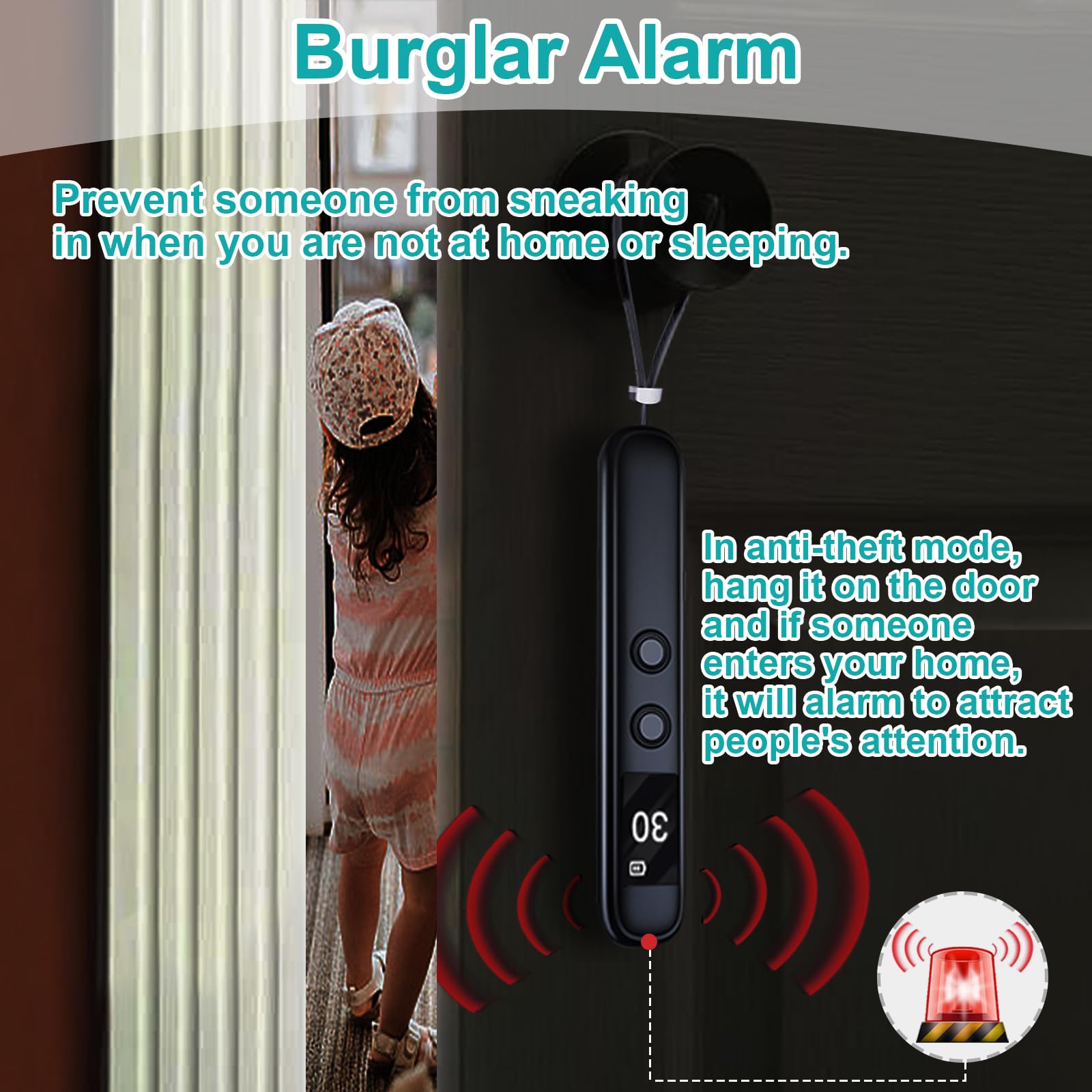 AiLuce Hidden Camera Detectors Portable Anti Eavesdropping Device RF Wireless Signal Scanner GPS Tracker Bug Detector for Home Hotel Office - View 5 of 6