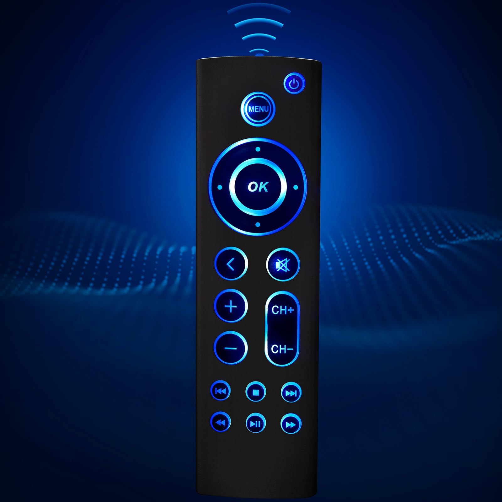 dapodera Universal Replacement Remote for Apple TV 4K Gen 1 2 3 4 Pack of 2 No Voice No Siri Blue Backlight - View 7 of 9