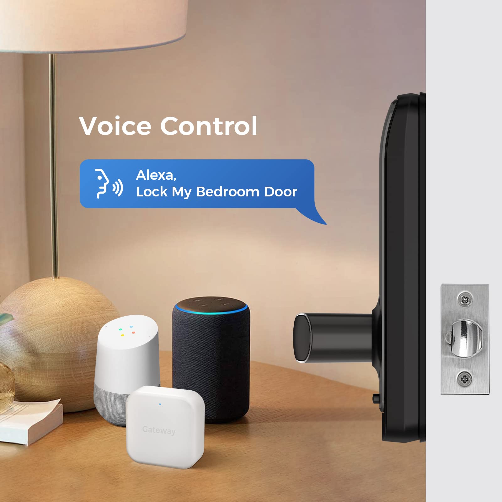 KUCACCI WiFi G2 Gateway for Kucacci H15B T17 Smart Lock Remote Control Hub Compatible with TTLock Google Home Alexa Voice Control - View 6 of 8