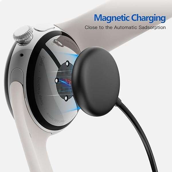 AWINNER AWINNER Google Pixel Watch 2 Charger Cable - Fast Charging Type C Port (Black, 2 Pack) - Compatible & Durable - View 6 of 10