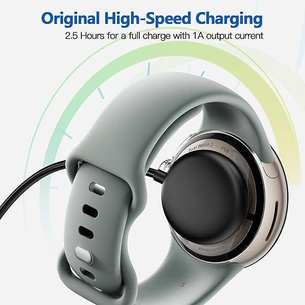 AWINNER AWINNER Google Pixel Watch 2 Charger Cable - Fast Charging Type C Port (Black, 2 Pack) - Compatible & Durable - View 7 of 10