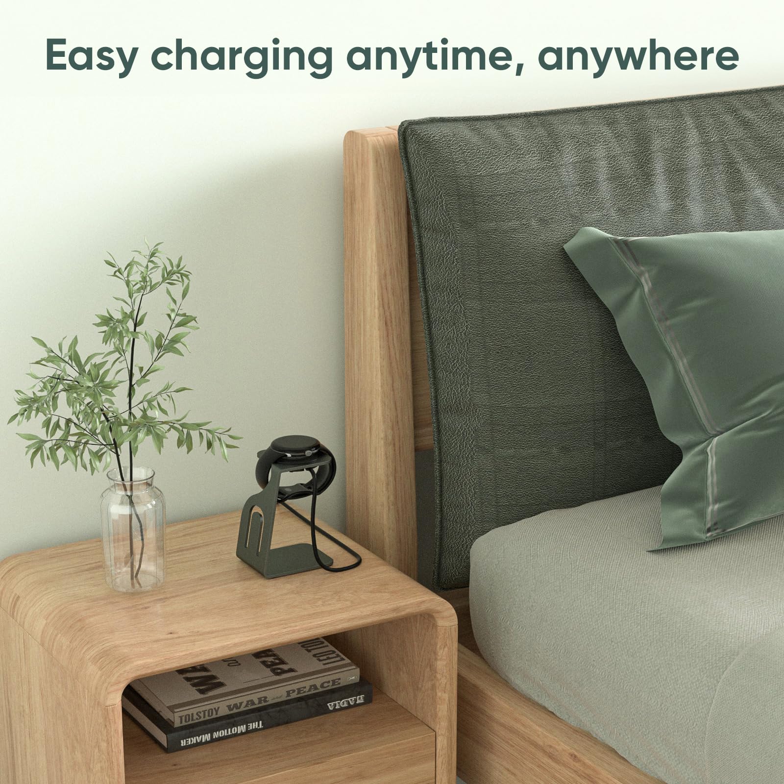 BLIKEJIN Charging Stand and Cable for Google Pixel Watch 2 and Fitbit Ace LTE Replacement Charger Metal Stand - View 6 of 7