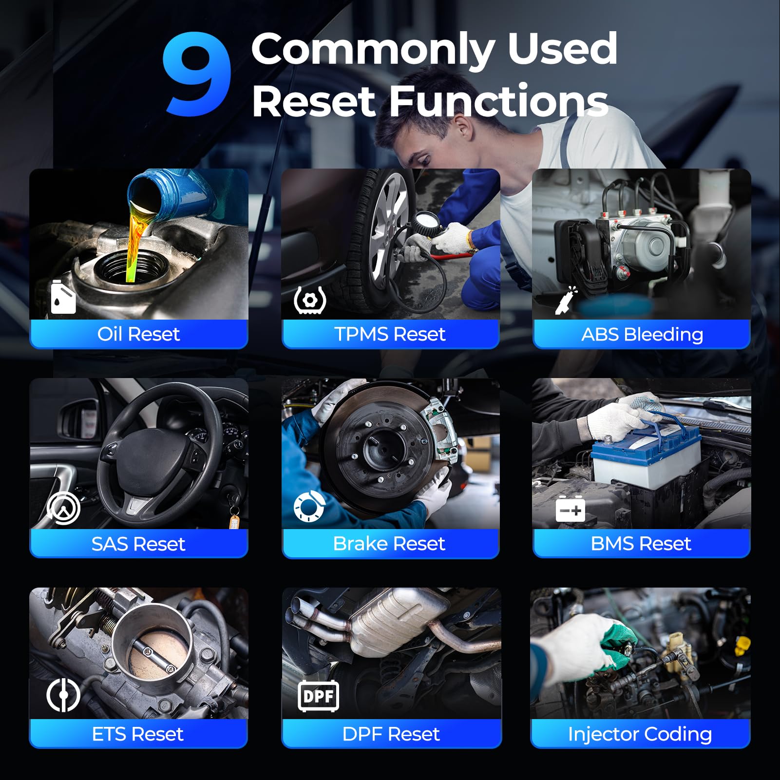 TOPDON TOPDON AD600S OBD2 Scanner: Advanced Diagnostic Tool with 9 Reset Services & Free Lifetime Updates - View 4 of 9