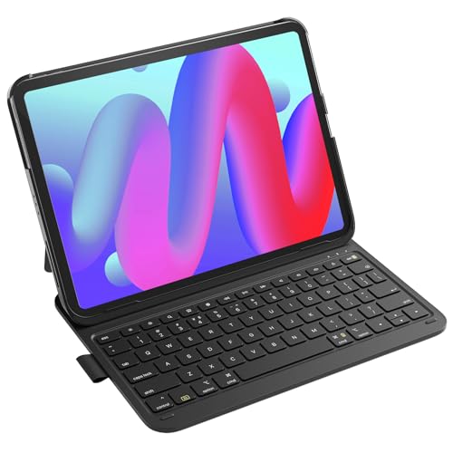 Inateck Inateck Ultralight Keyboard Case for iPad 10th 11th Gen with Pen Holder Compatible with iPad Pro Air 11 M3 M2 Black
