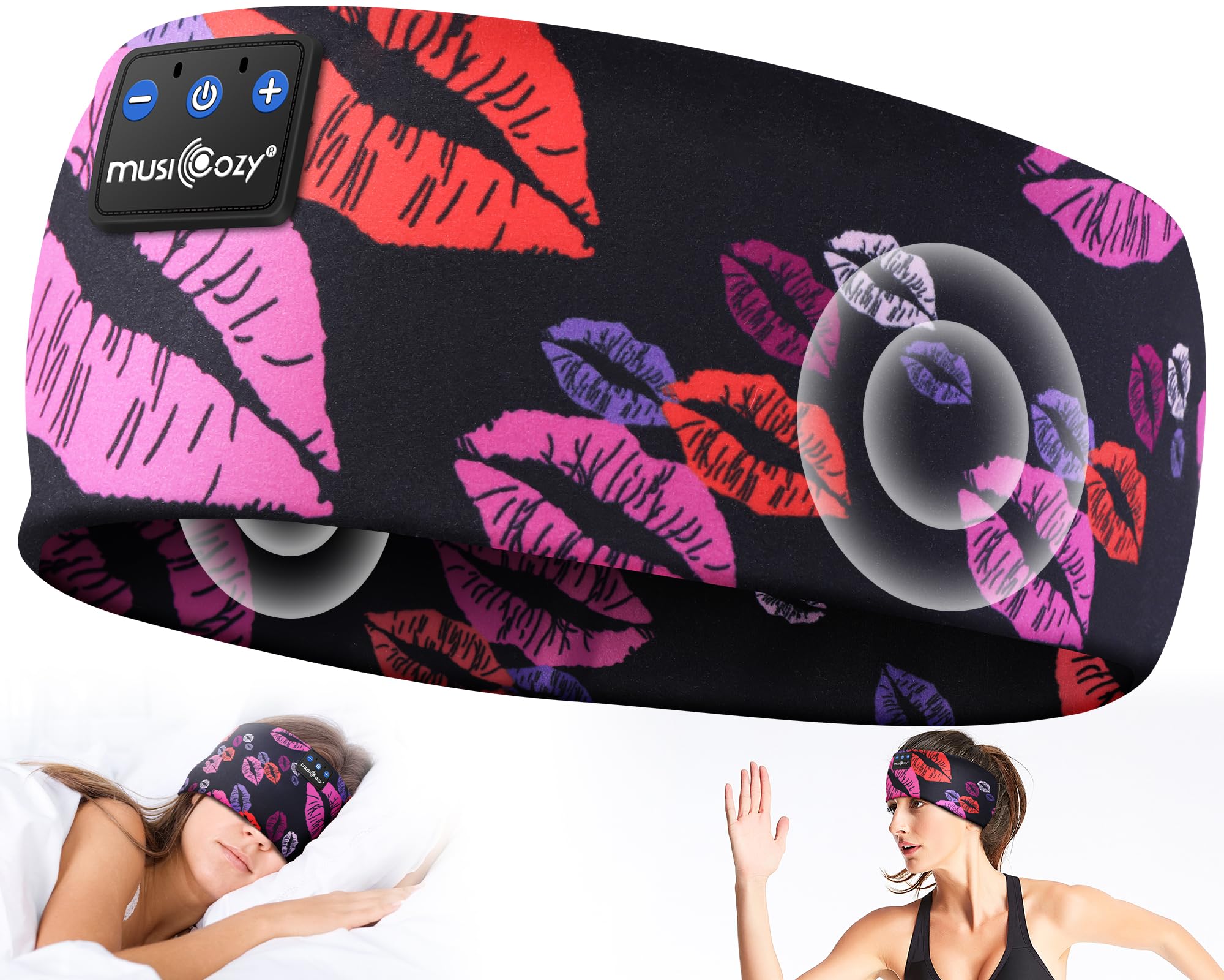 MUSICOZY Sleep Headphones Bluetooth 54 Wireless Earbuds with HD Stereo Speakers for Running Workout Jogging Yoga Gift