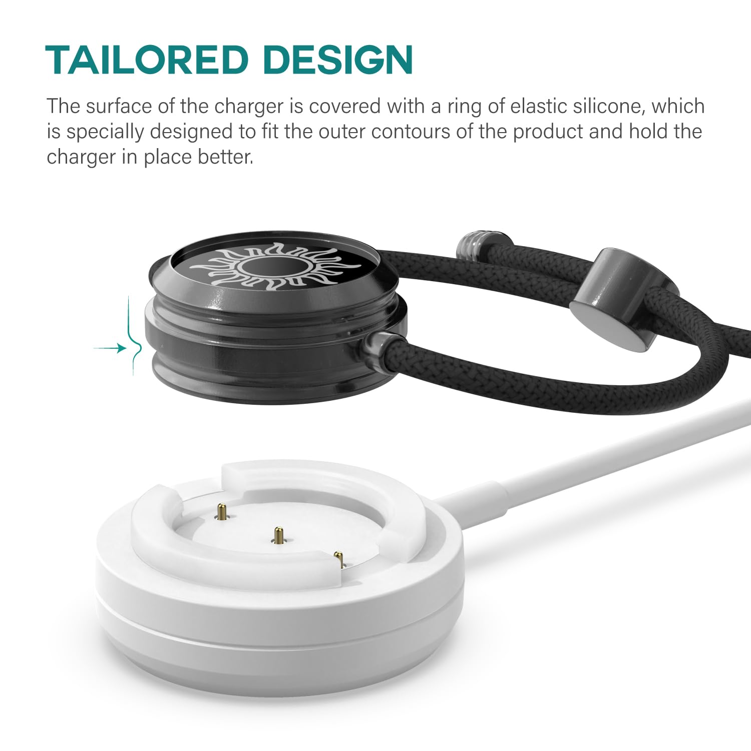 TUSITA TUSITA Charger Cable for TOTWOO Bracelet 2-Pack 1M Fast Charging Durable and Reliable - View 5 of 7