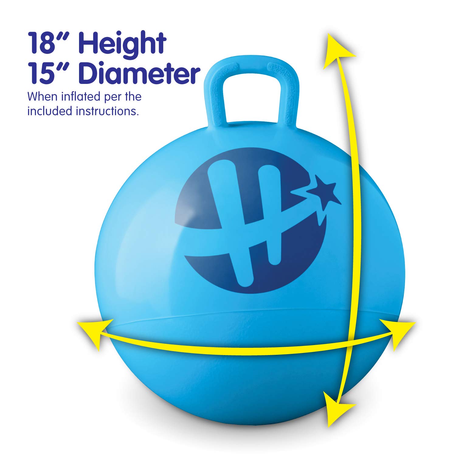 Hedstrom Hedstom Bluey Hopper Ball 15 Inch Jumping Ball for Kids Fun and Active Play - View 3 of 5