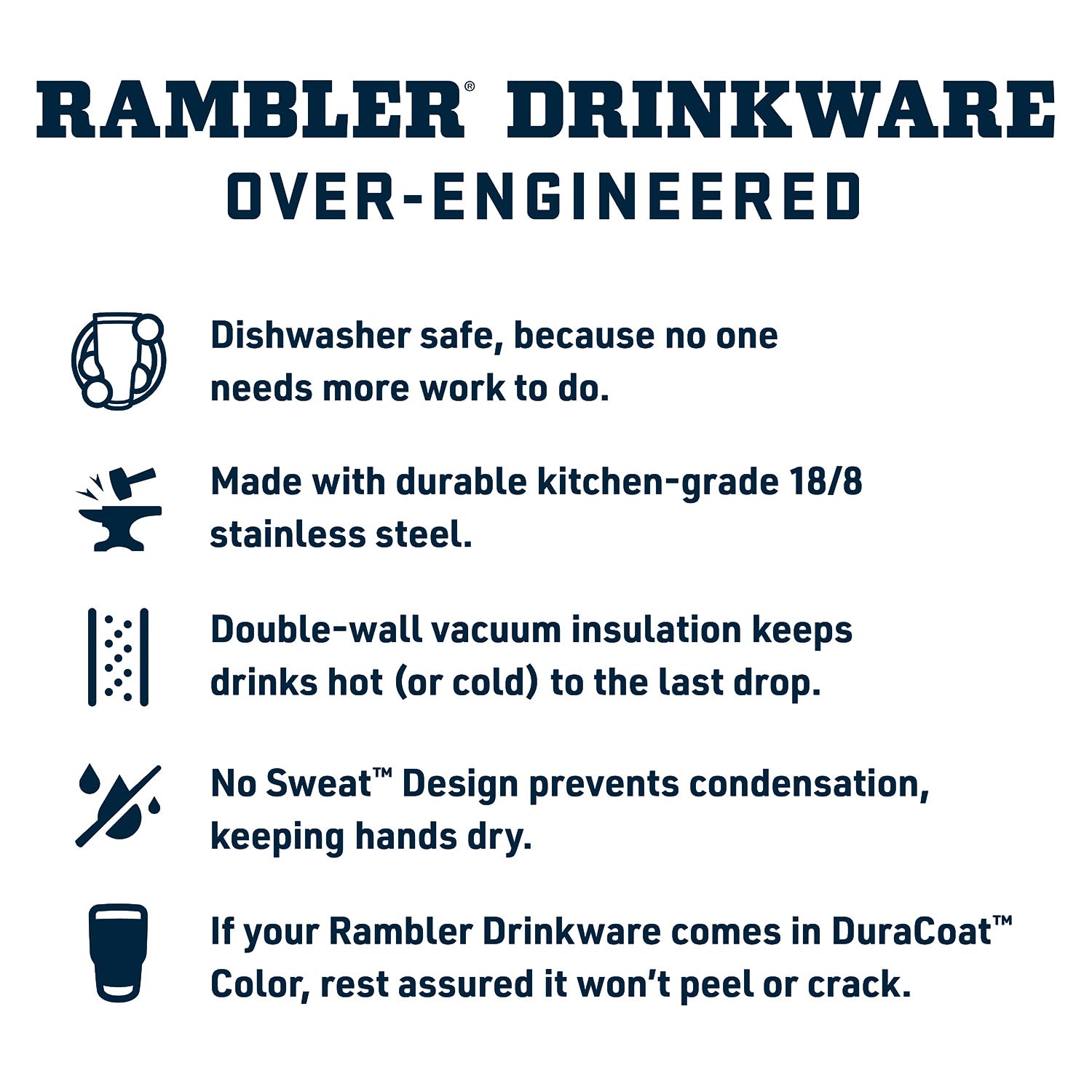 YETI YETI Rambler 26 oz Vacuum Insulated Stainless Steel Bottle with Color Matching Straw Cap in Rescue Red - View 4 of 7