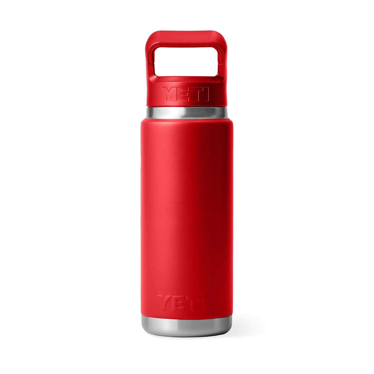 YETI YETI Rambler 26 oz Vacuum Insulated Stainless Steel Bottle with Color Matching Straw Cap in Rescue Red - View 5 of 7