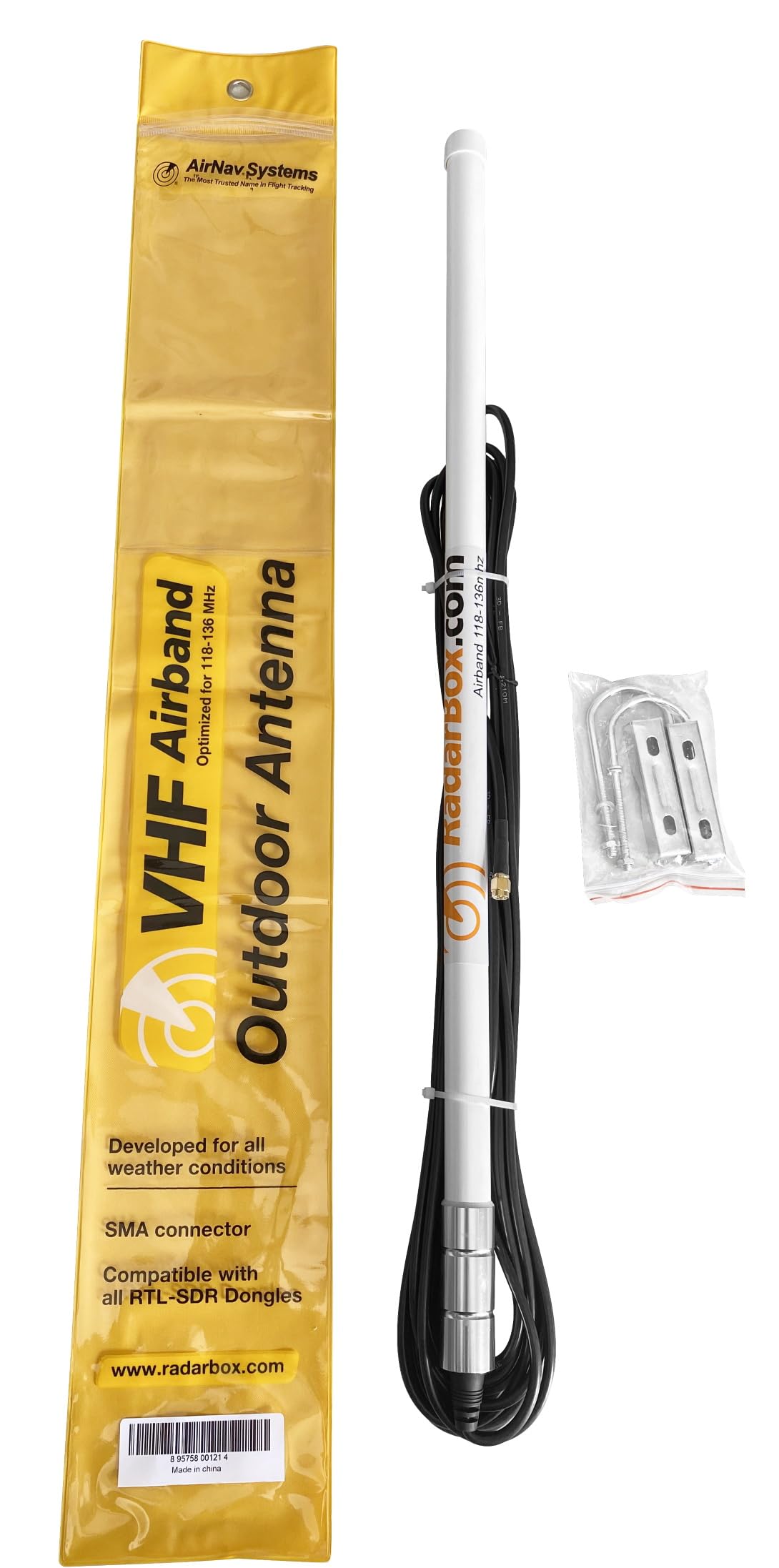 AirNav AirNav Radar VHF Airband Outdoor Antenna 118-136 MHz with SMA Connector for Enhanced Signal Reception - View 4 of 5