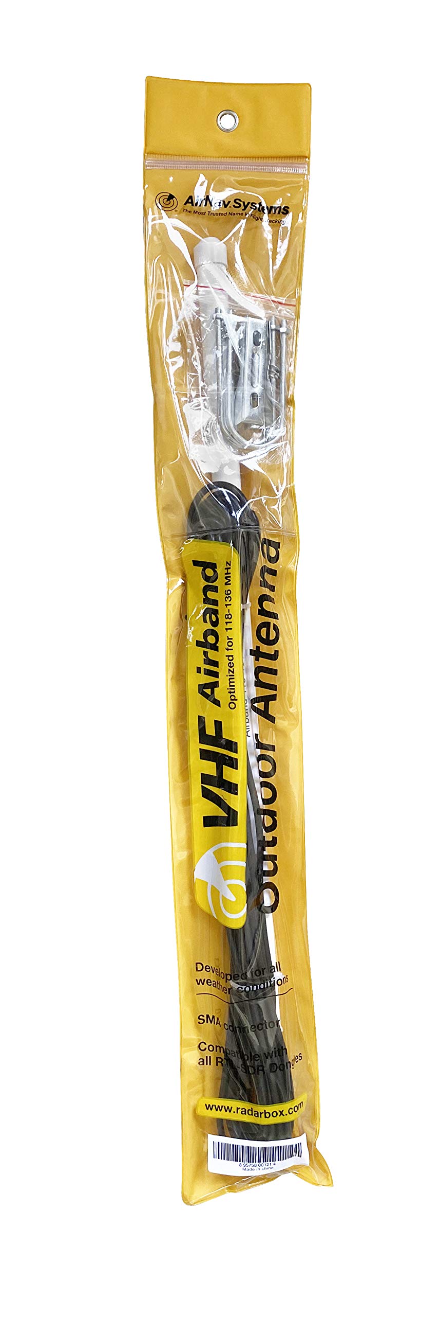 AirNav AirNav Radar VHF Airband Outdoor Antenna 118-136 MHz with SMA Connector for Enhanced Signal Reception - View 5 of 5